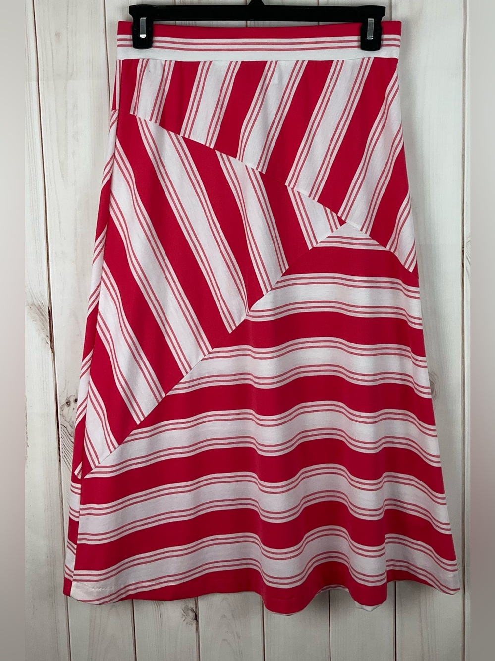 Cato Women’s Multicolor Striped Pull On Knit Stretch Skirt 
Size M